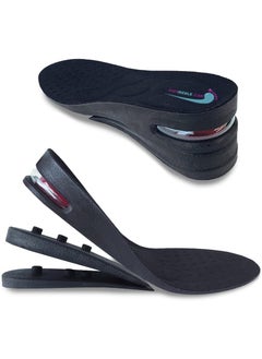 Height Increase Shoe Insoles with Air Cushion (3 Layers (2.5" UP), Large (Men's 7-11))