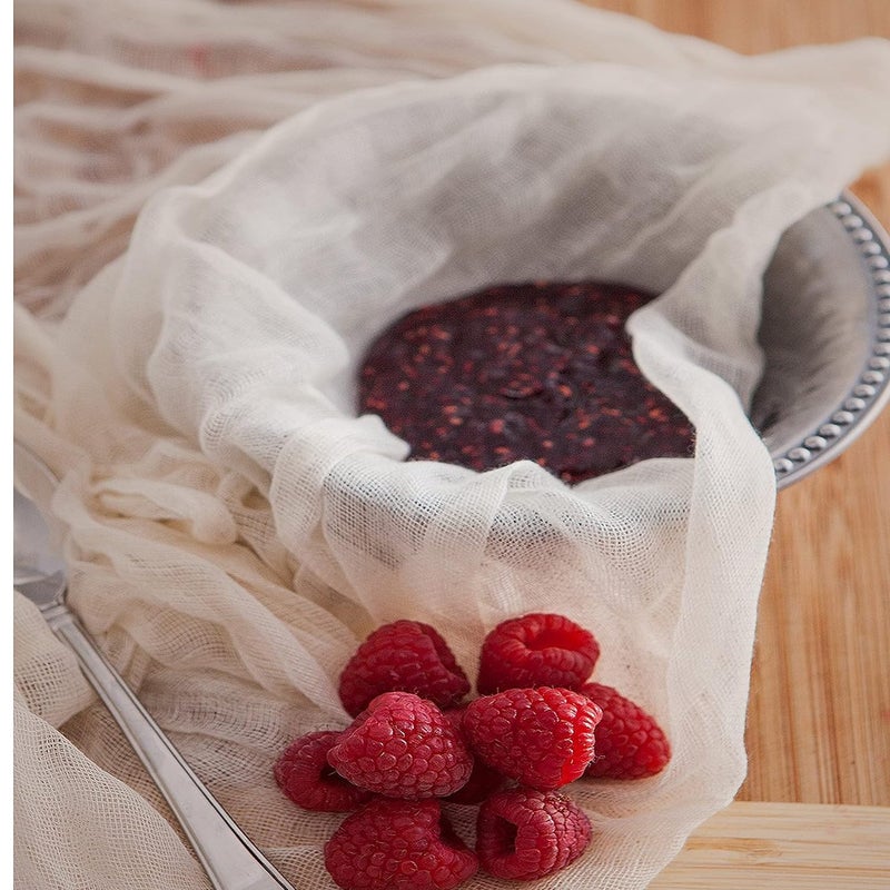 Droposale قماش الجبن دروبوسيل غير المبيض وصنع الجبن الجلابي، تصفية الحساء والصلصات، قماش الجبن الفائق النعومة (قماش موسلين) - Image 5