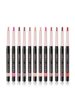 QiBest 12 Colors Lip Liner Pencil Waterproof Non Marking Matt Velvet Lipstick Pen （12Pcs Lot Set）  - Image 1