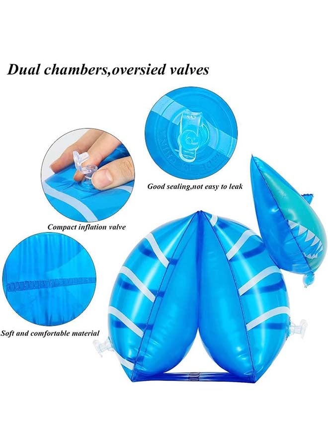 Hihonor Arm Floaties for Kids, Cartoon Swimiming Armbands Floaties Water Wings Floatation Sleeves, PVC Arm Floaties Inflatable Swim Arm Bands Floater Sleeves Children's Swimming Ring - Image 3