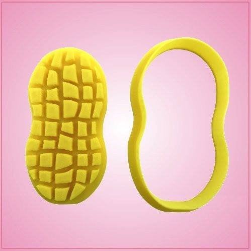 Dycica Embossed Peanut Cookie Cutter 35 Inches 2Piece Set