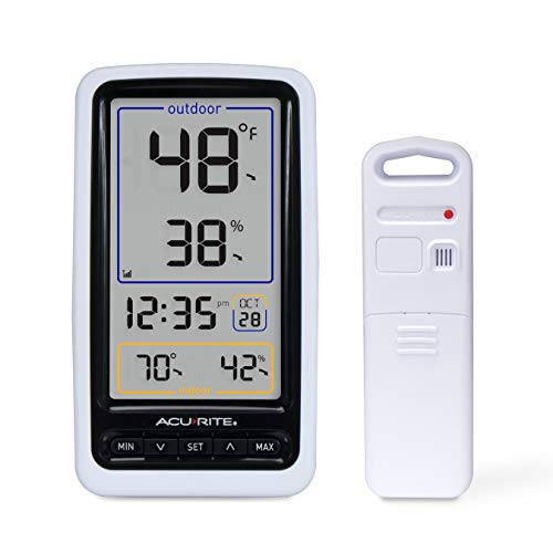 Acurite AcuRite 01136M Wireless Thermometer with IndoorOutdoor Temperature and Humidity White