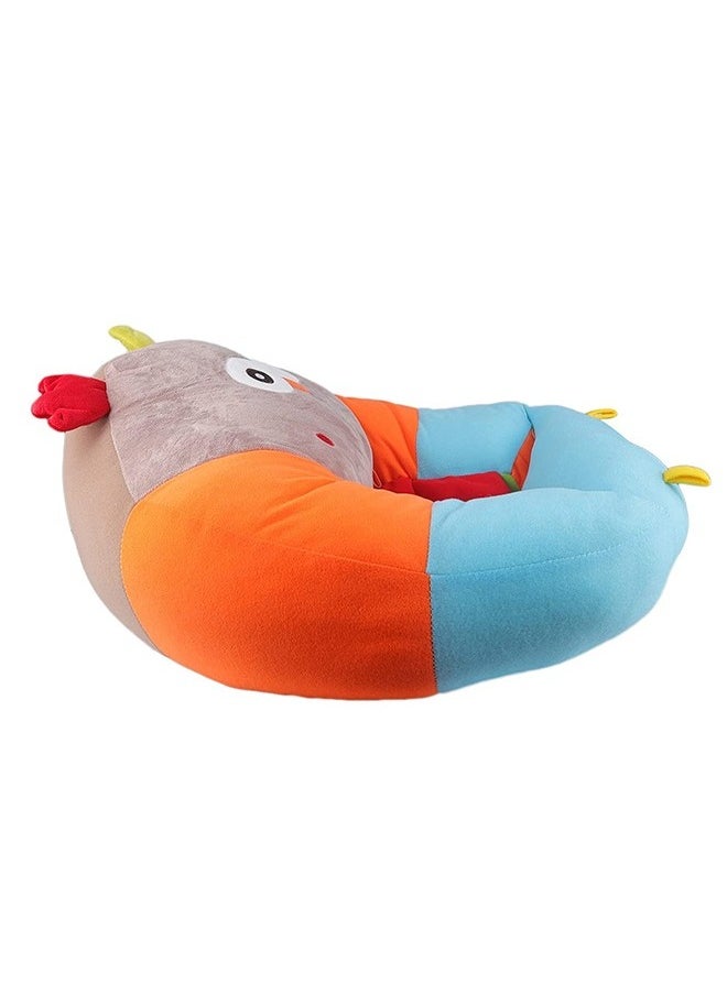 Junior Kingdom Baby Sofa Chair Owl Design (52x50x21cm) - Soft Plush Support Seat for Infants and Toddlers 3-12 Months, Comfortable Sitting Cushion for Baby Development  - Image 3