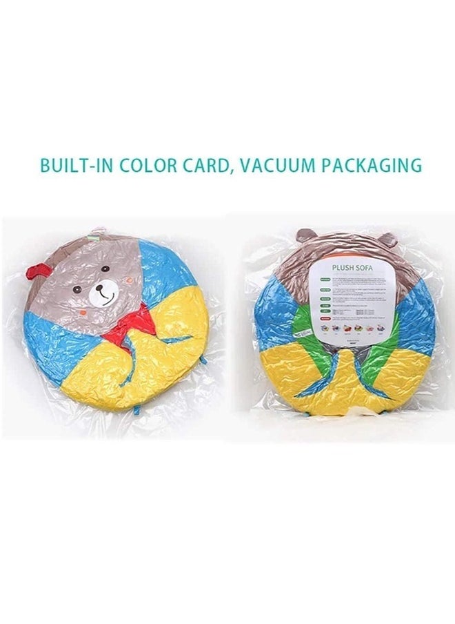 Junior Kingdom - Baby Sofa Chair Owl Design (52x50x21cm) - Soft Plush Support Seat for Infants and Toddlers 3-12 Months, Comfortable Sitting Cushion for Baby Development - Image 1