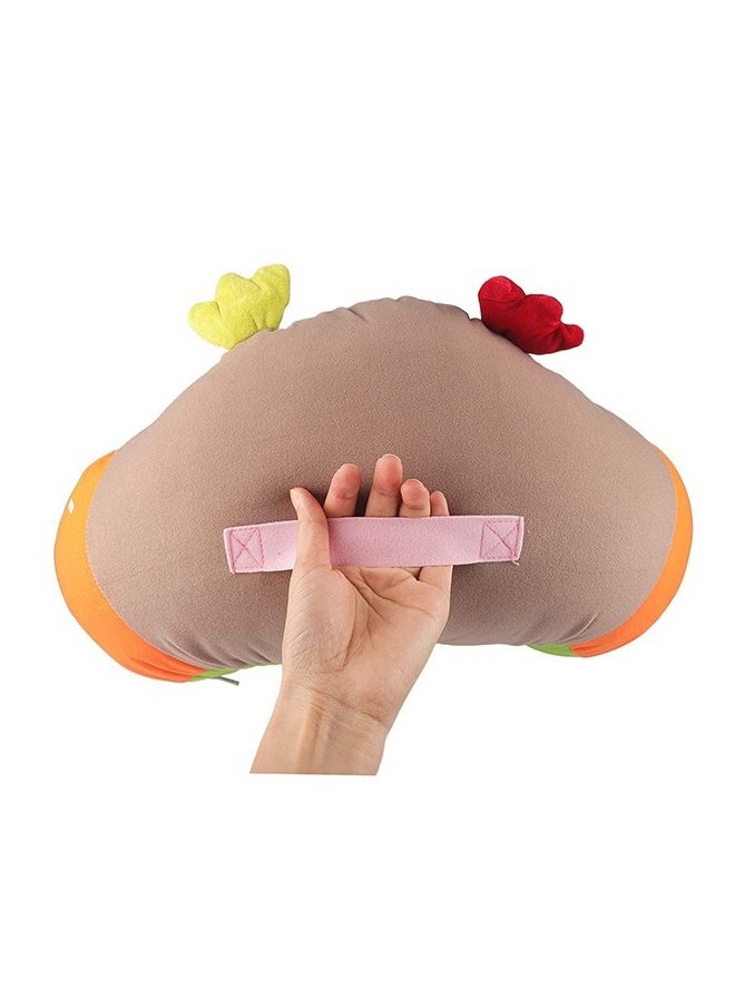 Junior Kingdom - Baby Sofa Chair Owl Design (52x50x21cm) - Soft Plush Support Seat for Infants and Toddlers 3-12 Months, Comfortable Sitting Cushion for Baby Development - Image 1