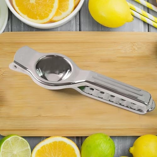 SUPERMOM Lemon Squeezer 1 Pc – Heavy Duty Aluminum Handheld Citrus Juicer with Comfortable Grip Handle – Manual Fruit Extractor for Lemon & Orange – Durable Kitchen Juice Making Tool - Image 3