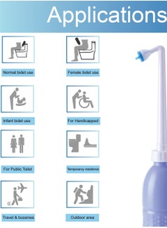 General Elegant 650ml Portable Travel Shattaf Bidet Breeze Handheld Toilet Shattaf Hand Spray Is Necessary When You Are On a Trip  - Image 3