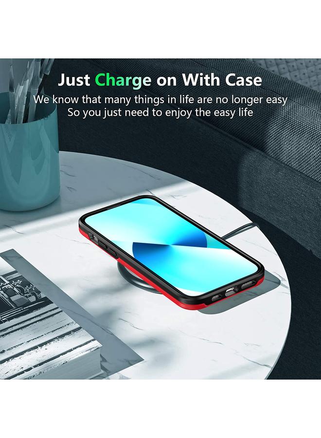 Zaboon Case For iPhone 13 Double Solid Color Armor Phone Case - Image 4
