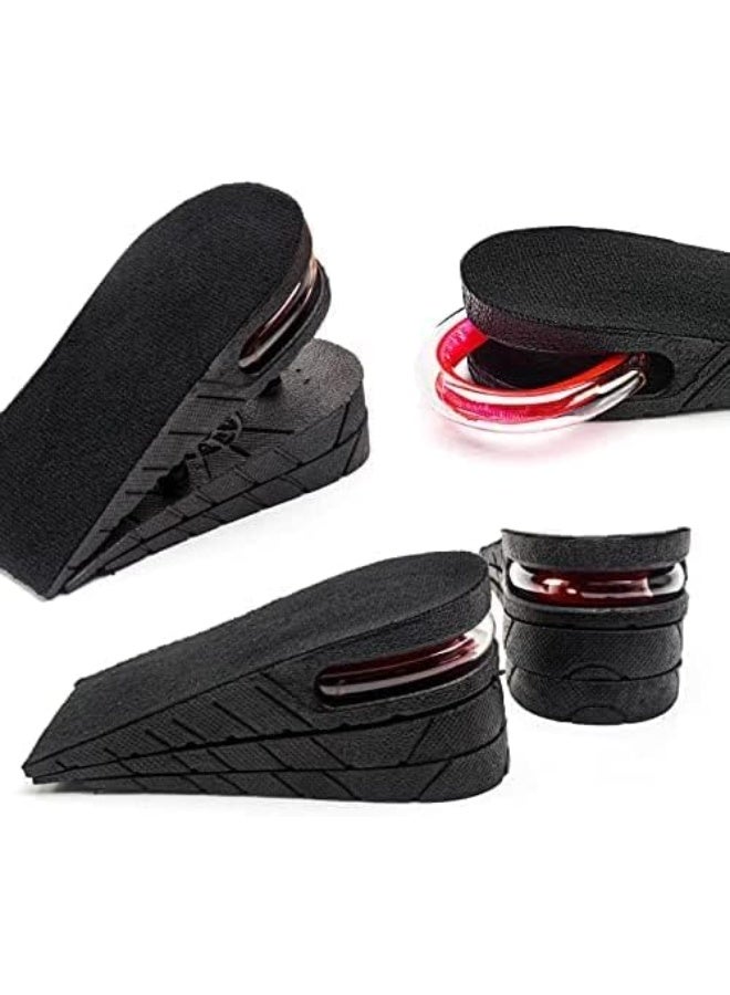 KITCHENOO Height Increase Insoles, 3-Layer Height Increasing Shoe Insoles, Heel Raisers, Orthotic Insoles Adjustable Elevator Lift Kit Shoe Lifts for Men Women Height Booster Insoles(Half Pad) - Image 3