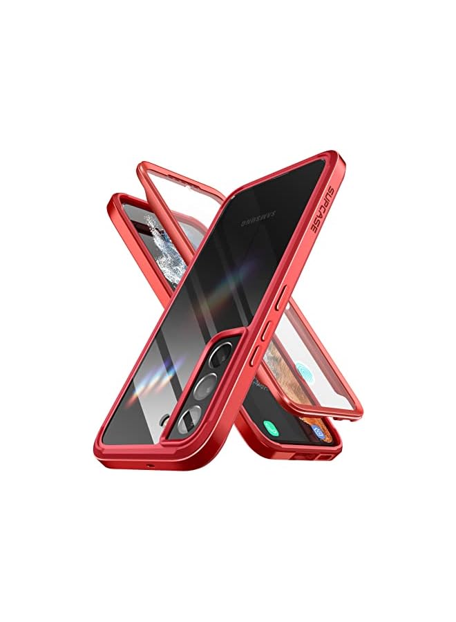SUPCASE [Unicorn Beetle Edge Series] Case Designed For Galaxy S22 5G (2022 Release), Slim Frame Clear Protective Case with Built-in Screen Protector - Ruddy - Image 1