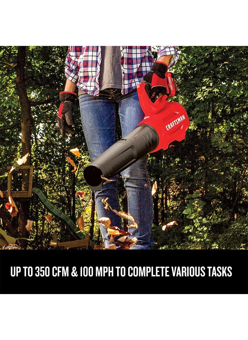 CRAFTSMAN V20 String Trimmer and Leaf Blower Combo Kit Cordless CMCK297M1