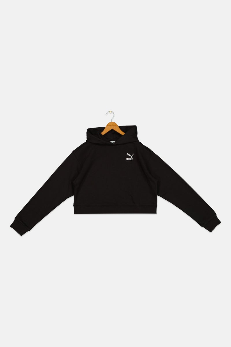 PUMA Kids Girl Sportswear Fit Long Sleeve Outdoor Hoodies, Black - Image 2