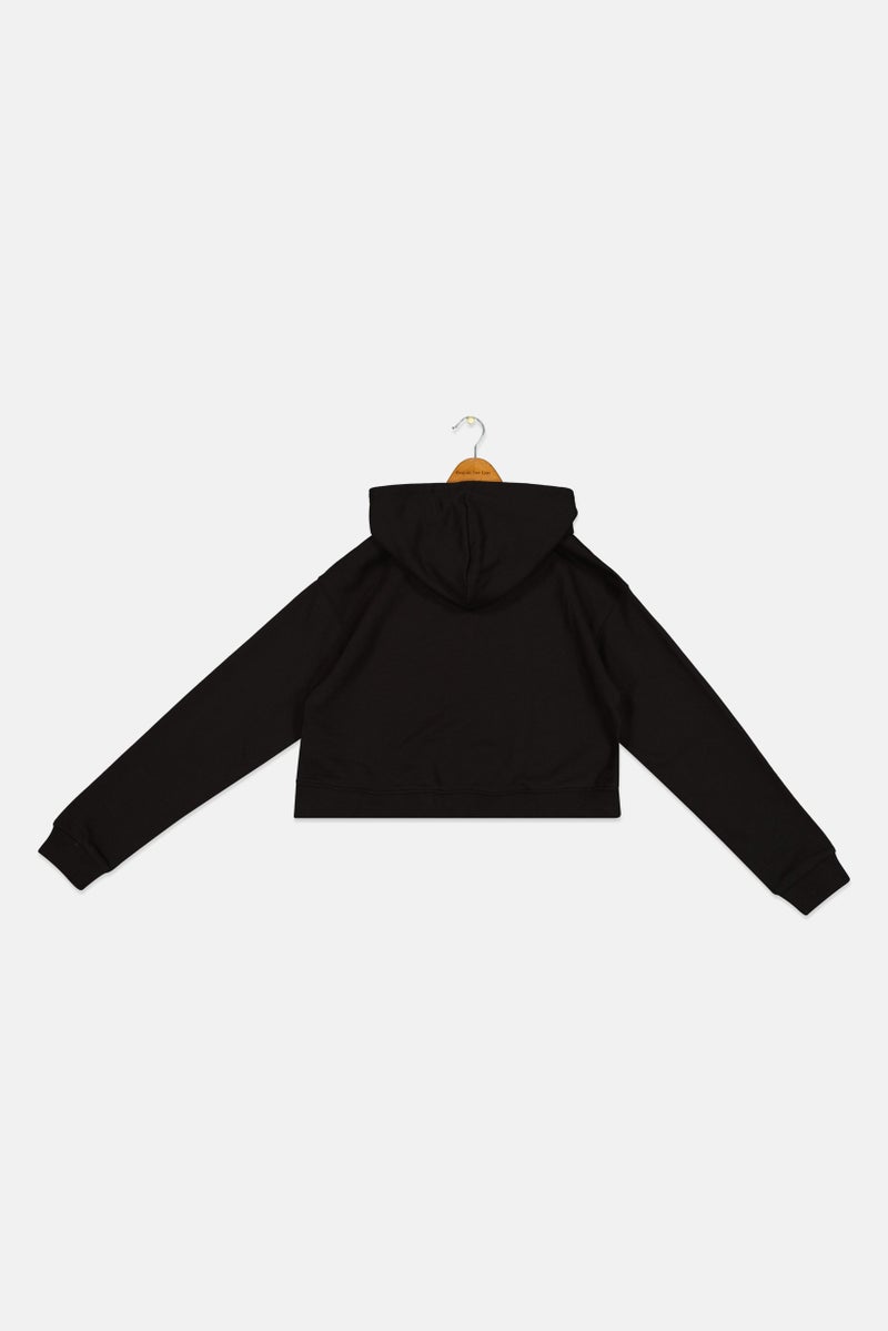 PUMA Kids Girl Sportswear Fit Long Sleeve Outdoor Hoodies, Black - Image 3