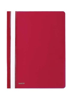 sasco Sasco Pack of 12 A4 Plastic Files - Red 
