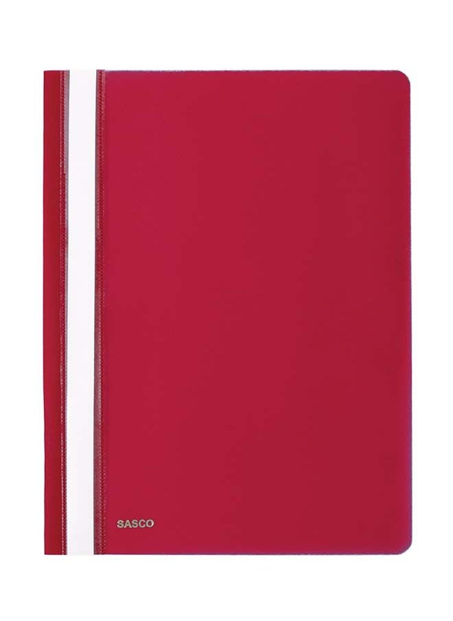 sasco Sasco Pack of 12 A4 Plastic Files - Red 