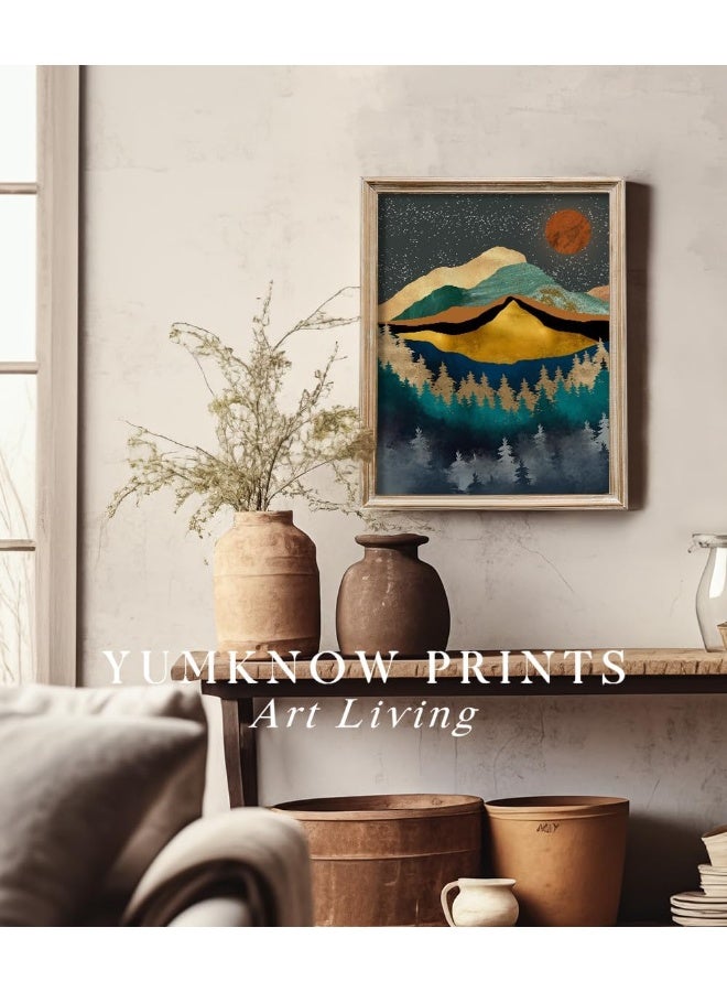 Home Trove Yumknow Boho Mountain Wall Decor - Unframed 12X16  - Image 4