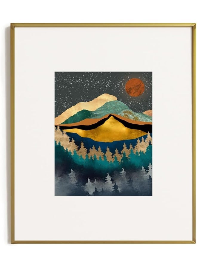 Home Trove Yumknow Boho Mountain Wall Decor - Unframed 12X16  - Image 1