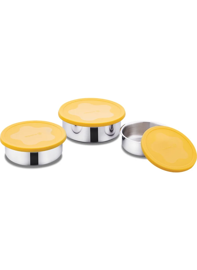 كوركماز Freska Yellow 3-Piece Storage Set
