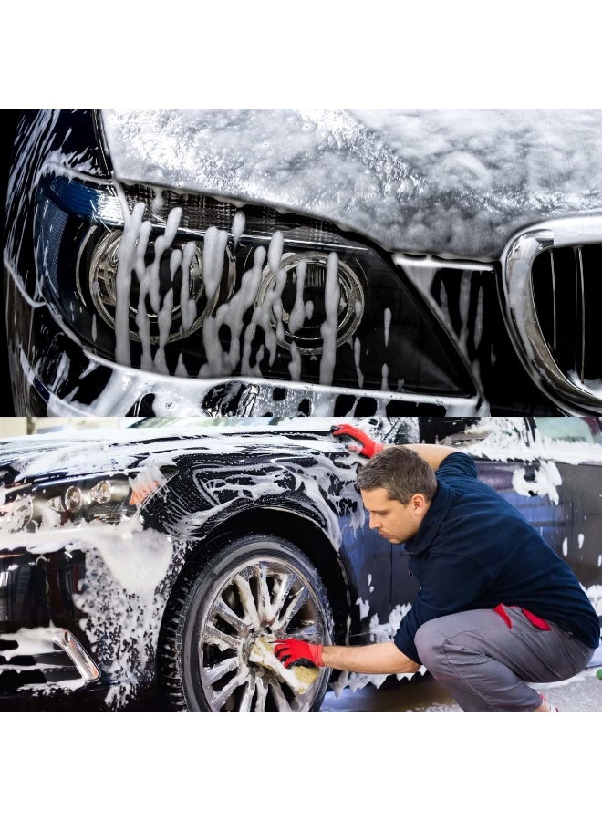 NORA Car Shampoo Wax Combo Pack (2L + 1L) – High Foaming Car Wash Shampoo with Wax, Thick Cleaning Foam for Deep Shine & Protection, pH Balanced Formula Safe for Paint, Plastic, Vinyl & Tyres, Suitable for Bucket Wash, Foam Master & Machine Wash - Image 5