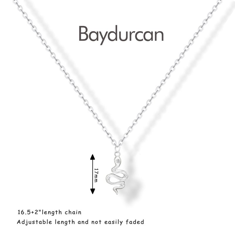 Baydurcan Snake Necklace for Women Snake Jewelry Pendant Charm Necklace for Women (snake) - Image 2