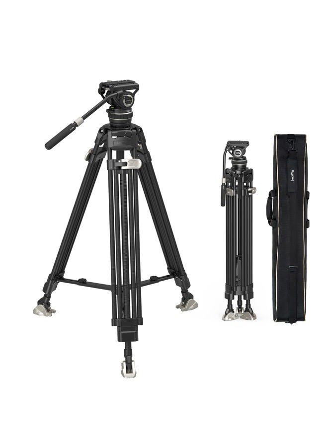 SmallRig AD-100 FreeBlazer Heavy-Duty Carbon Fiber Tripod System, 78" Video Tripod with One-Step Locking System, 360° Fluid Head and Dual-Mode Quick-Release Plate, Max Load 22 lbs for Camera -3989 - Image 1