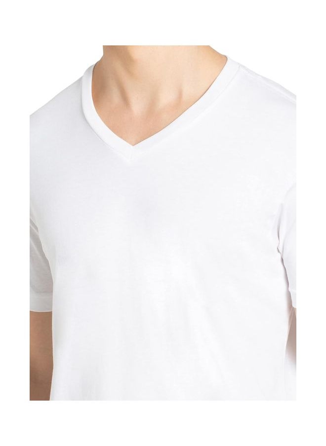 JOCKEY - Jockey 2726 Men Super Combed Cotton Rich Solid V Neck Half Sleeve T Shirt - Image 1
