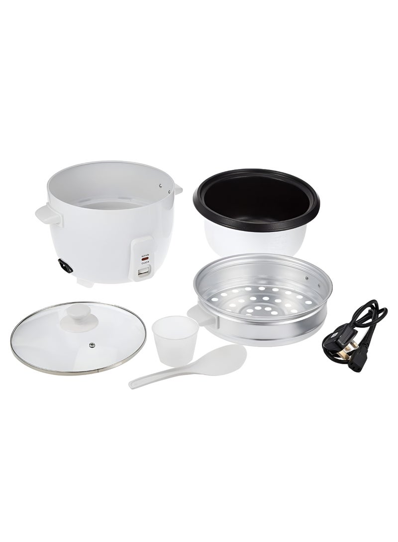 Automatic Rice Cooker 3 in 1 Functions 1L 400W Non Stick Inner Pot with Steamer Automatic Shut Off with Overheat Protection Safety Protection, Cool Touch Body, Carrying Handle, Measuring Cup, Spoon  - Image 2