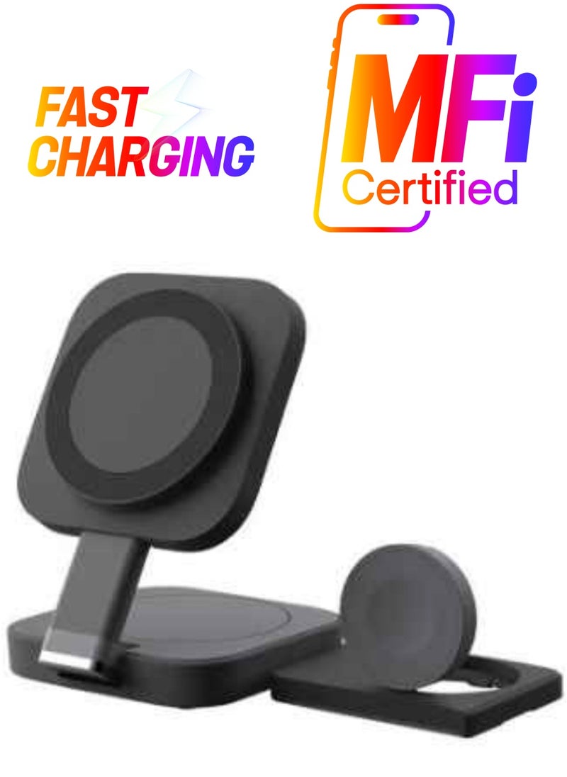 Generic - 3 in 1 Charging Station for Apple Devices Magsafe Wireless Charger For Multiple Devices Fits - Image 1