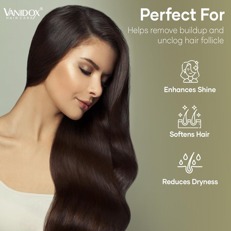 VANIDOX Carbonic Acid Shampoo and Conditioner for Men and Women, Deep Moisturizing Conditioner, Thickens, Softens, & Smooths Set for Hair Growth and Repair, Made in USA - 16 Fl Oz Each - Image 5