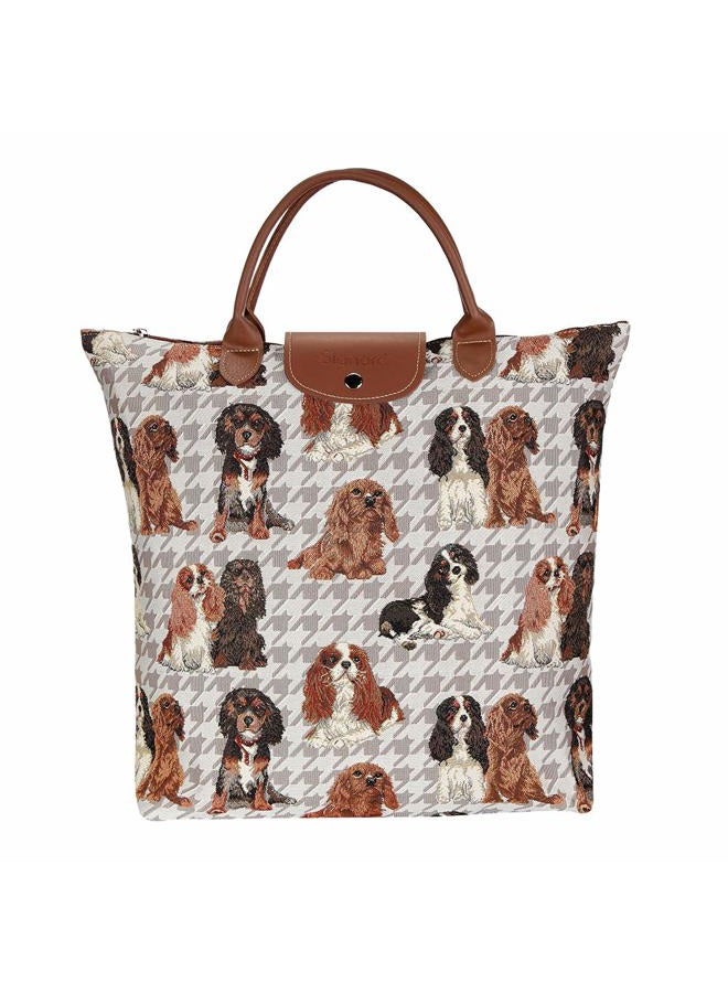 Signare Tapestry Foldable Tote Bag, Shopping Bag, Reusable Shopping Bags - Image 1