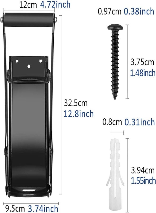 UrbAmerican Can Crushers for Recycling - 16 oz Heavy Duty Aluminum Can Crusher Wall Mounted - Soda and Beer Can Smasher for Recycling with Bottle Opener - For 12 and 16 oz Cans - Easy to Install - Image 3