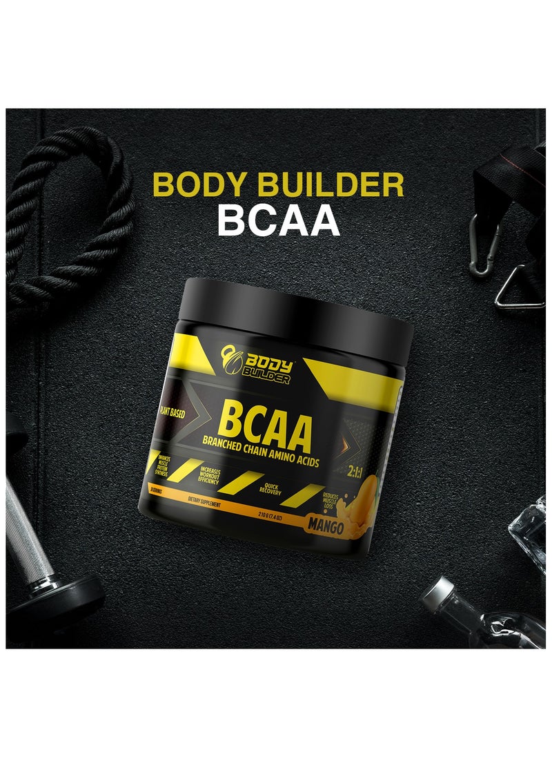 Body Builder - Body Builder BCAA, Quick Recovery and Enhance muscle protein synthesis, Pineapple Flavor, 40 Servings-304 gm - Image 1