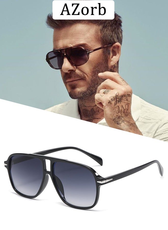 AZorb Aviator Sunglasses Men Women Retro Fashion Men's Sunglasses Square Polarized for Mens Women Sun Glasses Accessories UV400 Protection Shades - Image 1