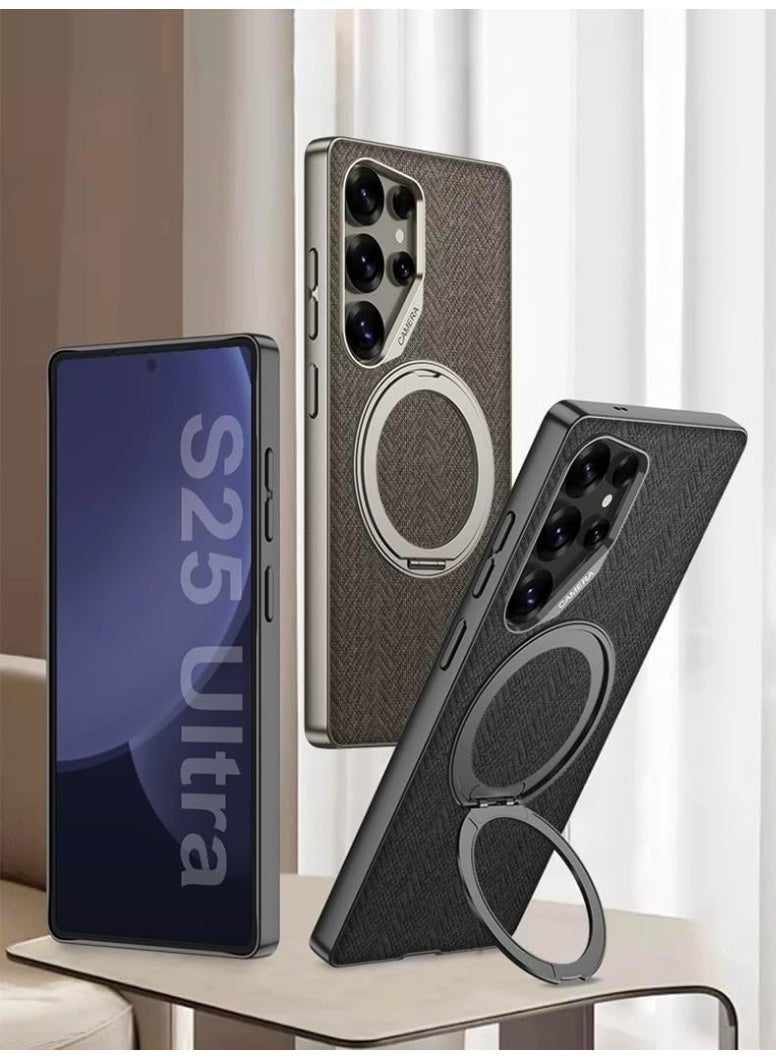 GKK Magnetic Case for Samsung Galaxy S26 Ultra PC + TPU Back Cover with Magnetic Kickstand & Easy Mount Compatibility، Gray - Image 3