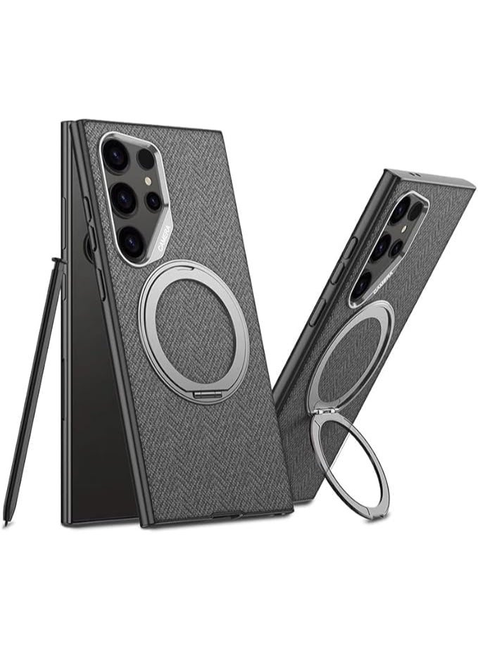 GKK Magnetic Case for Samsung Galaxy S26 Ultra PC + TPU Back Cover with Magnetic Kickstand & Easy Mount Compatibility، Gray - Image 1