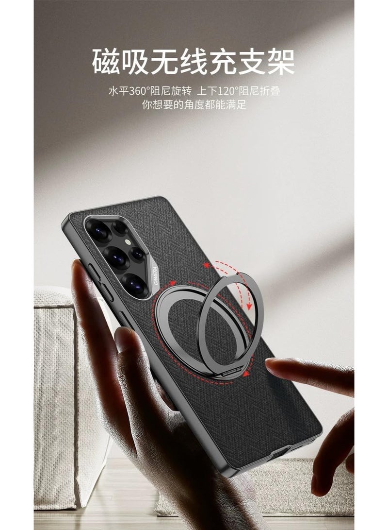 GKK Magnetic Case for Samsung Galaxy S26 Ultra PC + TPU Back Cover with Magnetic Kickstand & Easy Mount Compatibility، Gray - Image 2