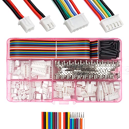 elechawk XH 2.54mm Connectors Pin Header and Ribbon Cables Wires Kit Compatible with JST-XH Connector 2/3/4/5/6/7/8 Female Pin Housing - Image 5