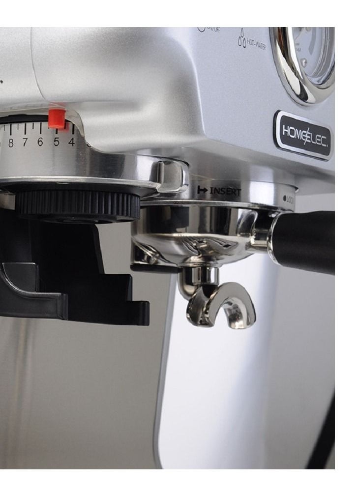 home elec - Espresso machine with home elec  coffee grinder - Image 1