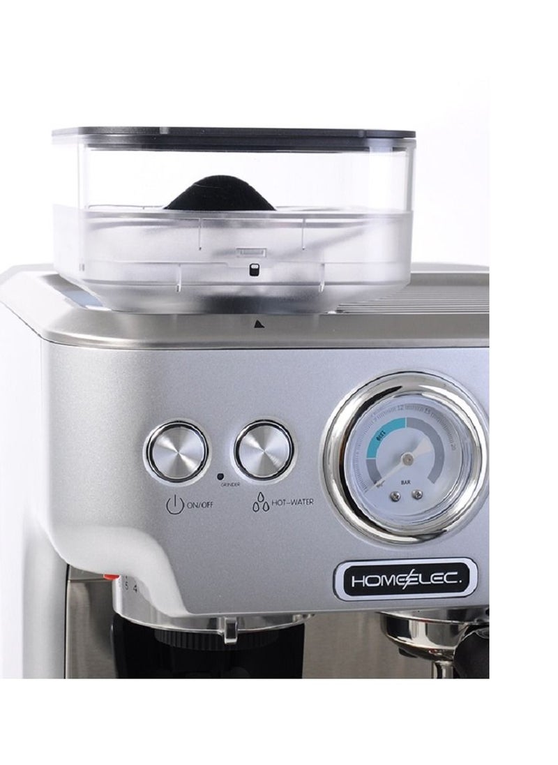 home elec - Espresso machine with home elec  coffee grinder - Image 1