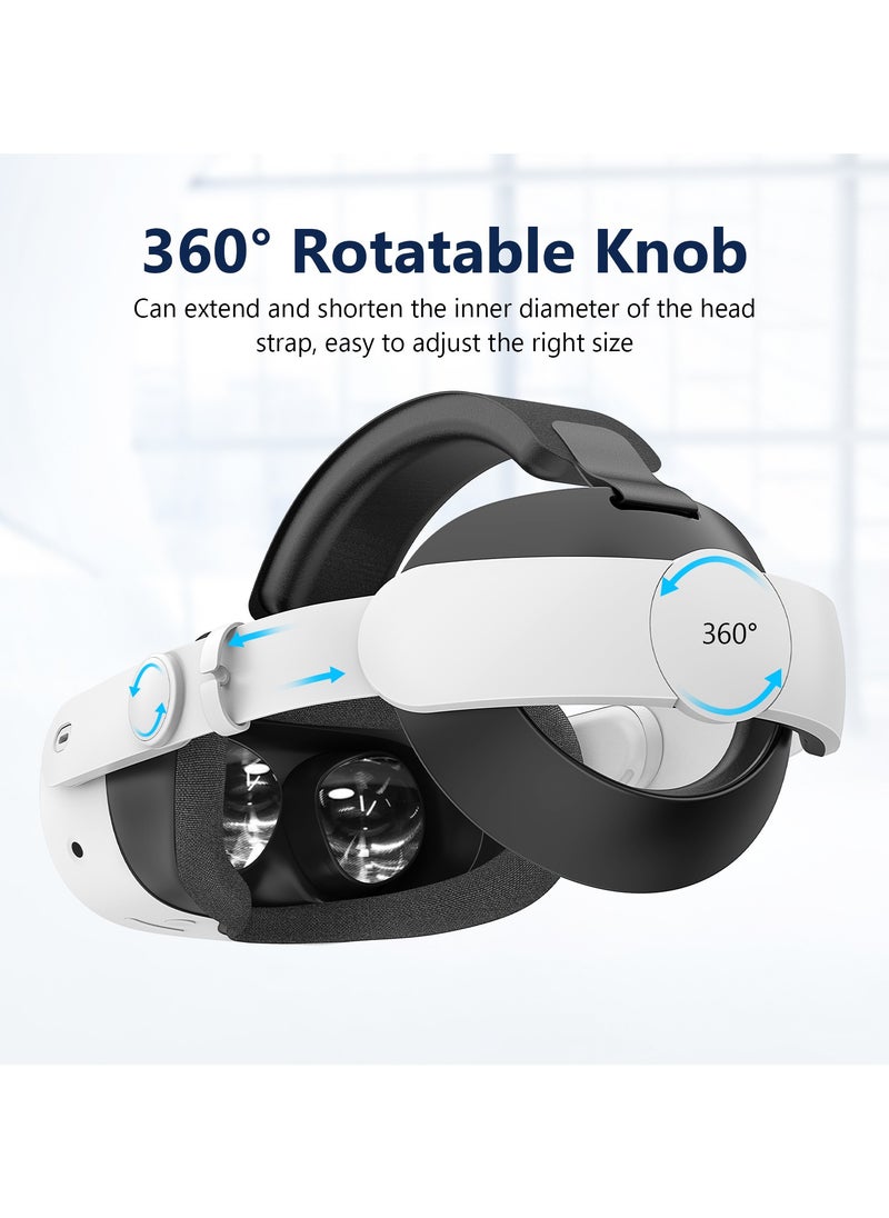XICEN Head Strap for Meta Quest 3/Meta Quest 3S , Adjustable Durable Headband, Elite Replacement Strap for Meta Quest 3 , VR Accessories for Meta Quest 3S  - Image 3