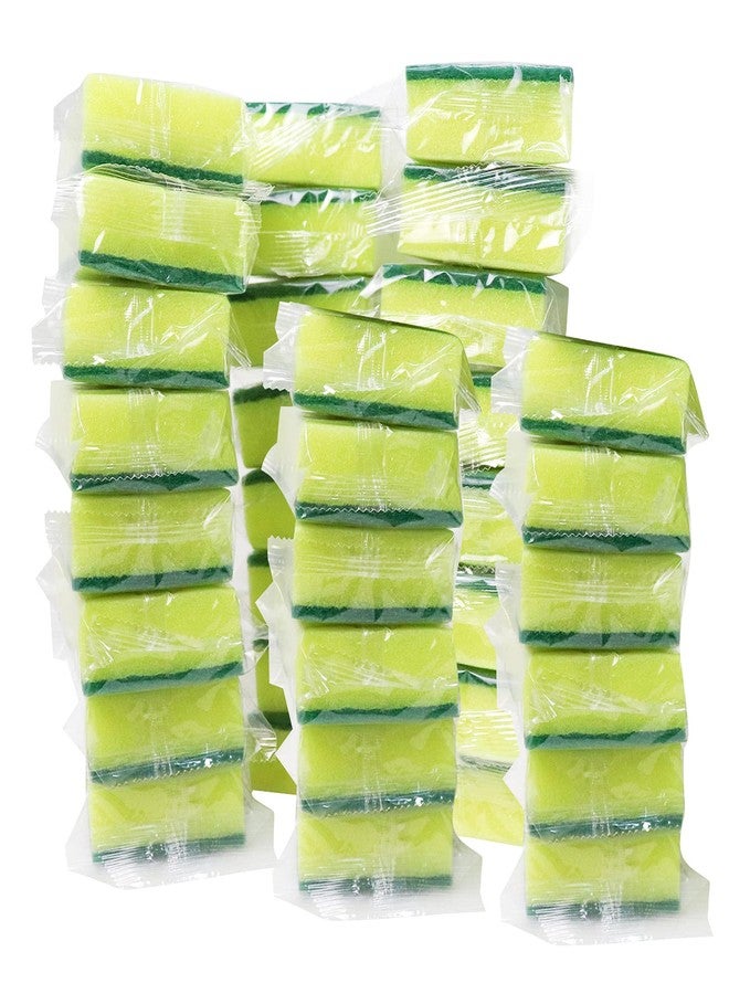 Sadocom 36 Pack Dishwashing Sponge Individually Wrapped, Non Scratch Scrub Sponges Scouring Pad for Household Cleaning, Sink, Pots, Pans, Kitchen,Hotel,Car. - Image 1