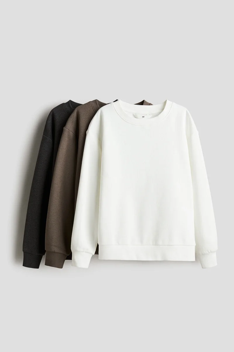 H&M 3-pack sweatshirts