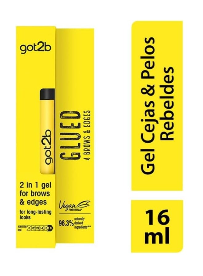 Got2b Glued 4 Brows & Edges 2-in-1 Gel 16ml – Long-Lasting Hold for Perfect Brows & Sleek Edges - Image 2