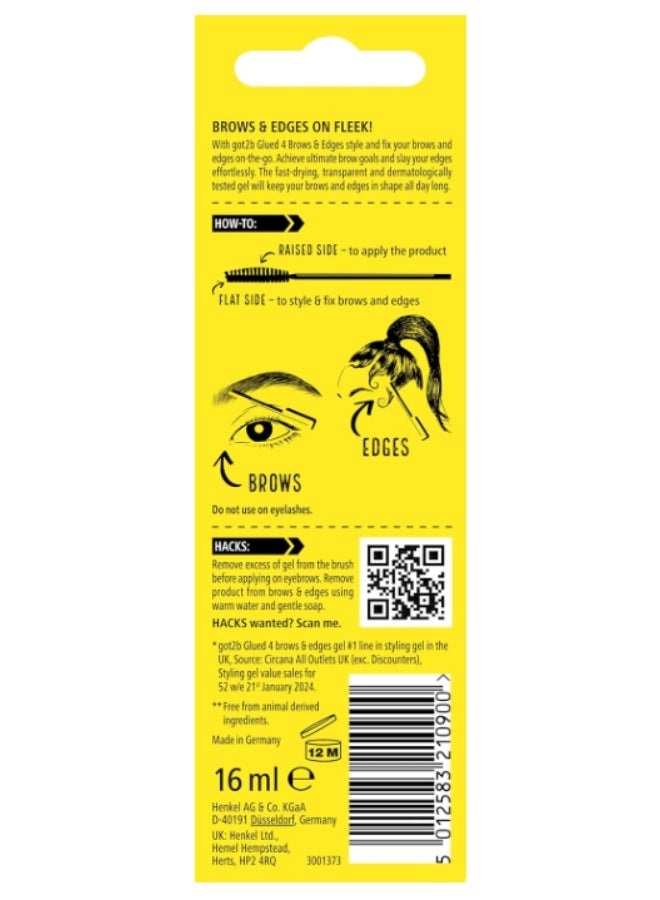 Got2b Glued 4 Brows & Edges 2-in-1 Gel 16ml – Long-Lasting Hold for Perfect Brows & Sleek Edges - Image 3