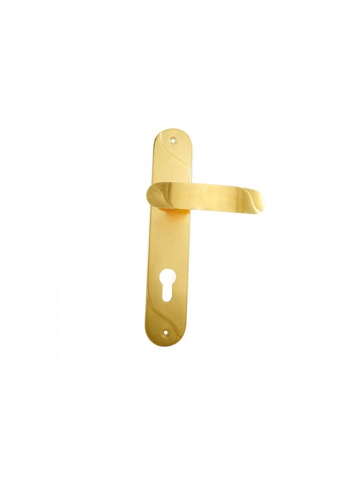 High quality gold cylinder chamber door handle set  - Image 1