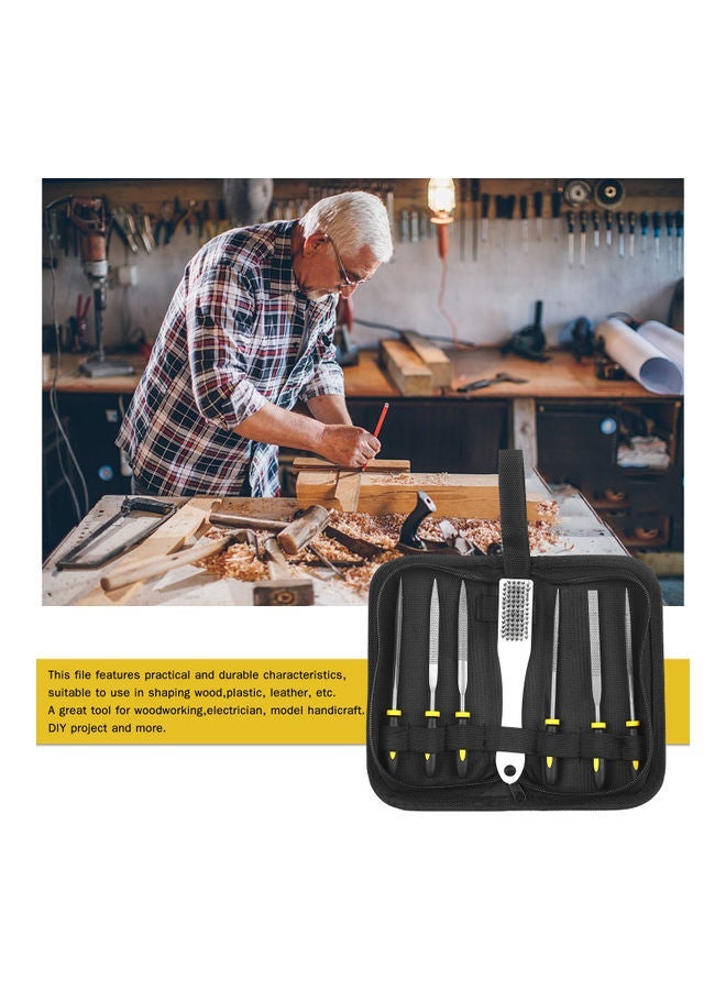 NIBEMINENT 7 Piece File Set Black 20.5x5x10cm - Image 3