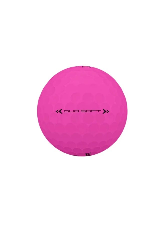 Wilson Duo Soft Golf Balls, Pink, 12-Pack – Soft-Feel Golf Balls for Comfortable Impact, Easy Visibility, Recreational Play, Practice Sessions and Everyday Golfing Performance - Image 2
