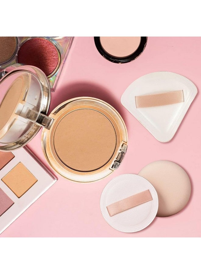 MAYCREATE® 2pcs Makeup Sponge Beauty Blender Sponge Ultra Soft Triangle Round Powder Puff for Liquid Foundation Concealer And Powder - Wet & Dry Dual Use - Image 5