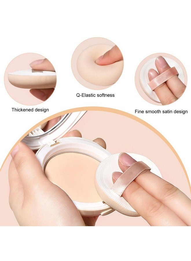 MAYCREATE® 2pcs Makeup Sponge Beauty Blender Sponge Ultra Soft Triangle Round Powder Puff for Liquid Foundation Concealer And Powder - Wet & Dry Dual Use - Image 3