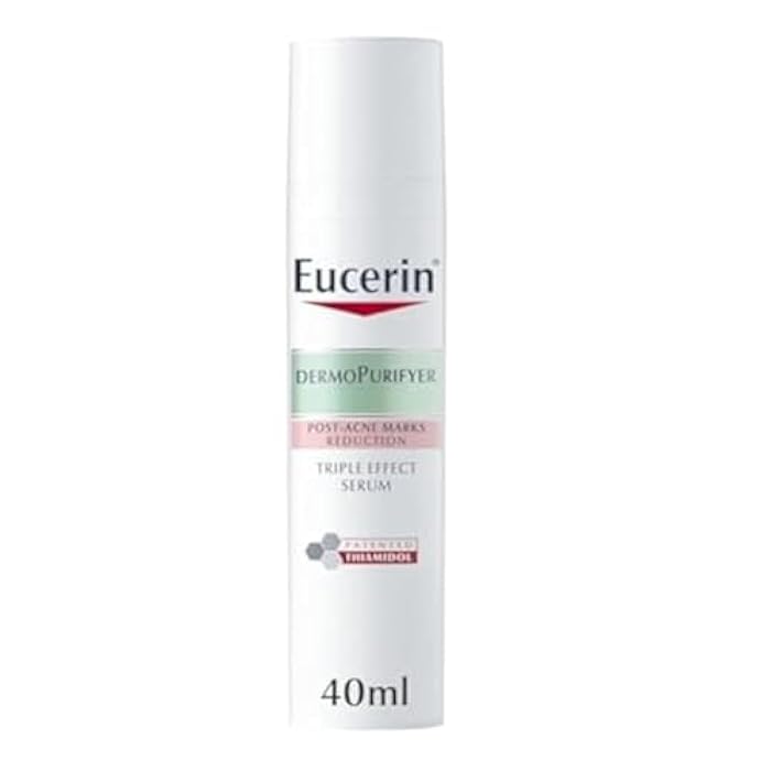 Eucerin DermoPurifyer Oil Control Triple Effect Face Serum with Thiamidol and Salicylic Acid, for Oily and Acne-Prone Skin, Post-Acne Marks Reduction, Long-Lasting Matte Finish, 40ml - Image 1